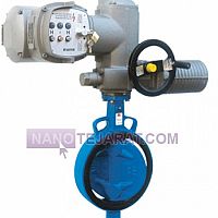 شیرآلات صنعتی  پروانه ای بدون فلنج با عملگر برقی  شیرآلات صنعتی  پروانه ای بدون فلنج با عملگر برقی